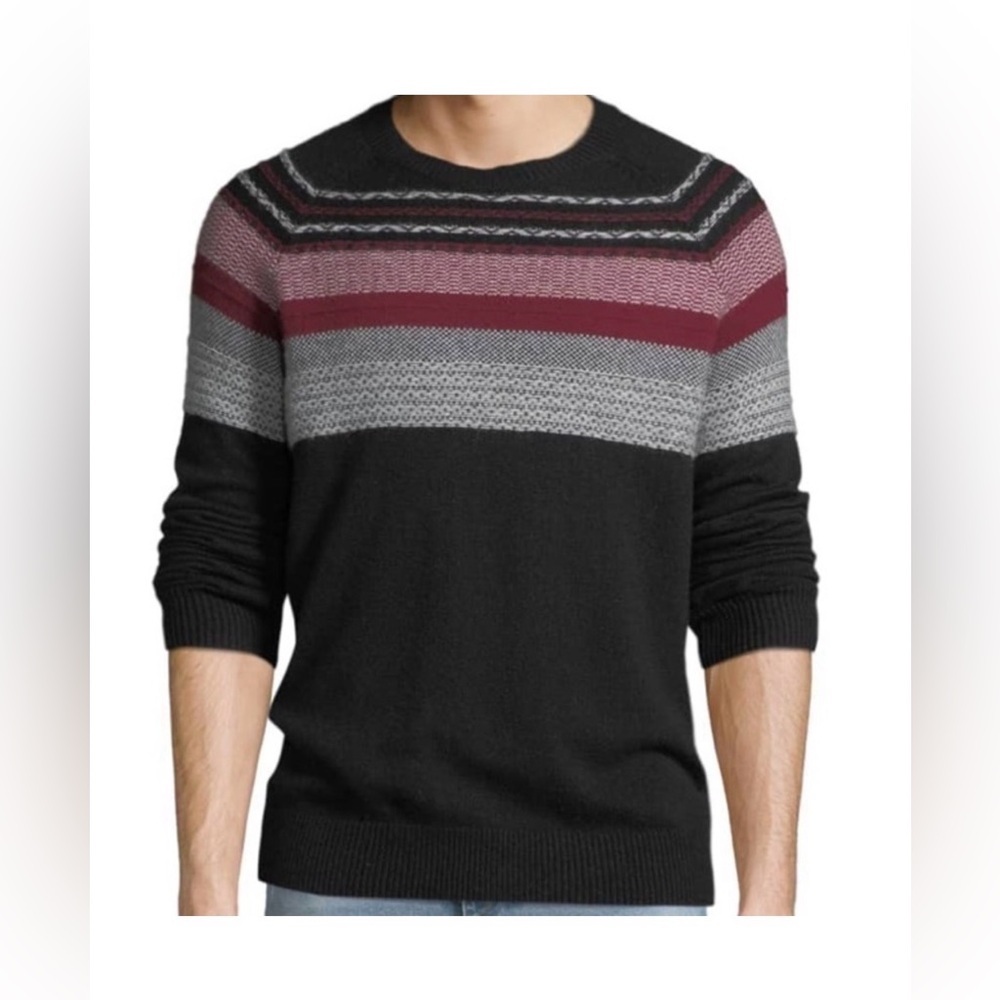 ATM Anthony Thomas Melillo Men’s Fair Isle Sweater Merino Wool- Size XS